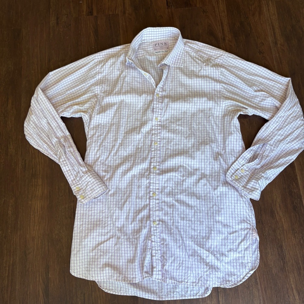 Vintage Sartorial Thomas Dress Shirt 16.5/36 Superfine Two-Fold Cotton Luxury